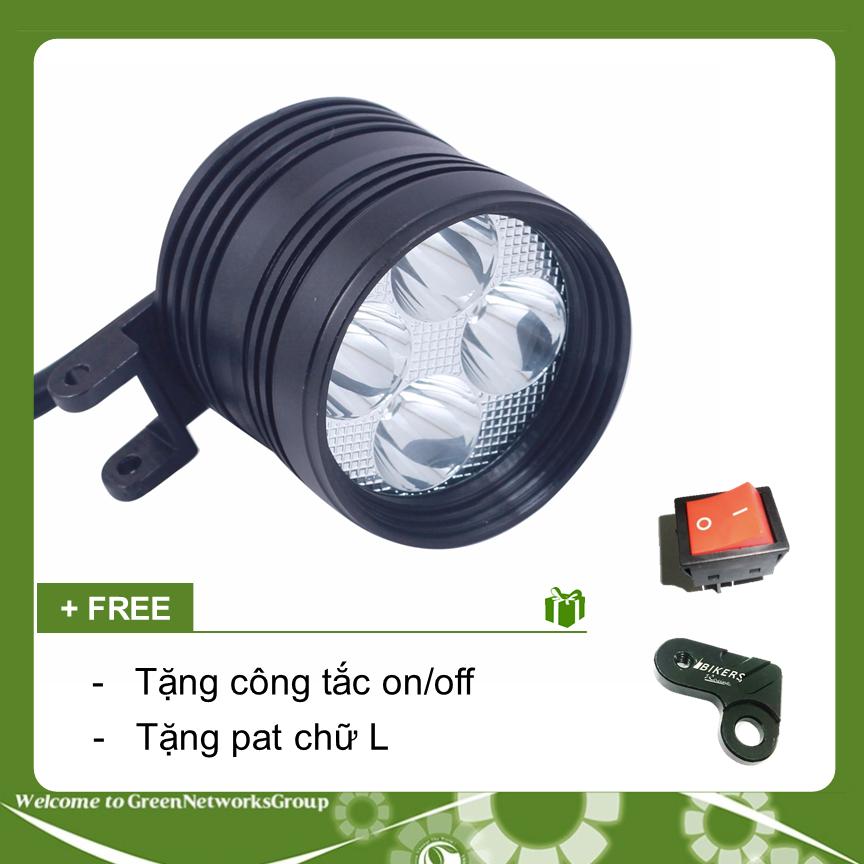 Đèn pha led trợ sáng L4 CYT-T1 gắn xe máy tặng pát gắn chân kính GreenNetworksGroup