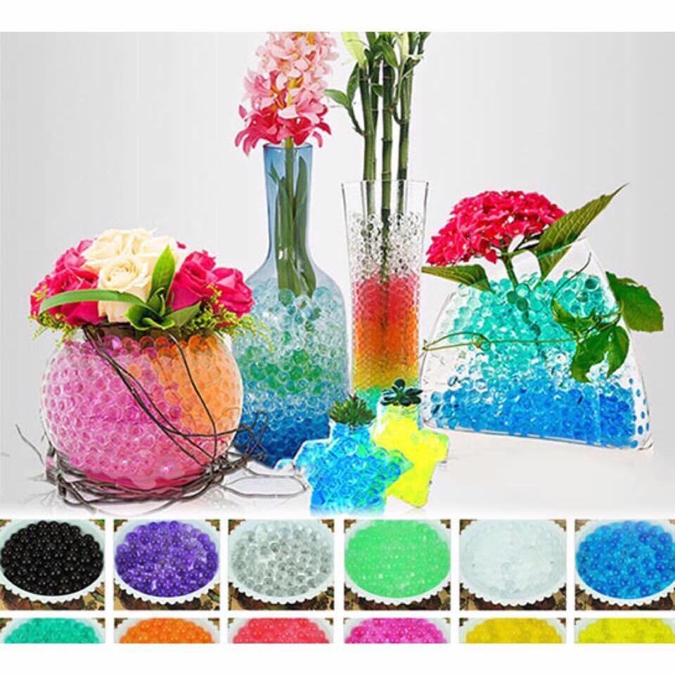 Combo 5 túi hạt tinh thể trồng cây - Hạt tinh thể - Hạt trân châu trồng cây không cần nước 7 màu (Túi 100 hạt)