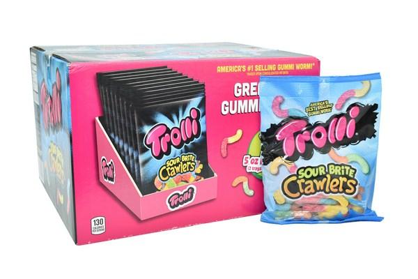 1 thùng kẹo dẻo trái cây mỹ trolli sour brite crawlers mỹ
