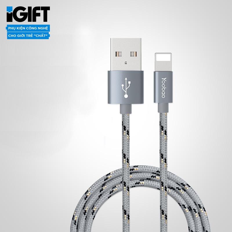 Dây cáp sạc dành cho iphone/ipad ligtning - 1m5 - yb422