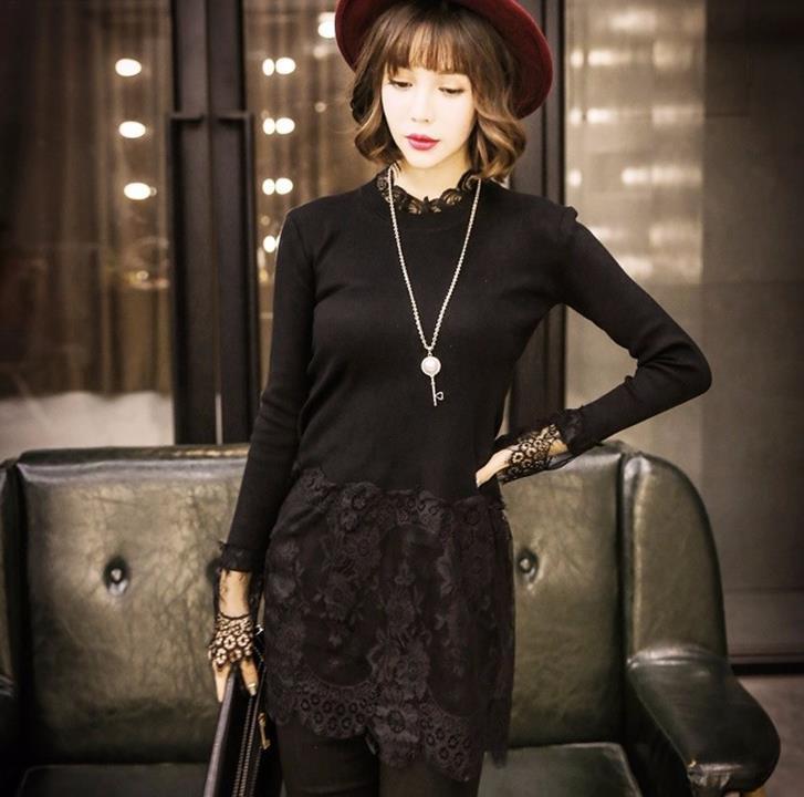 Đầm len tiểu thư 2018 - lindashop