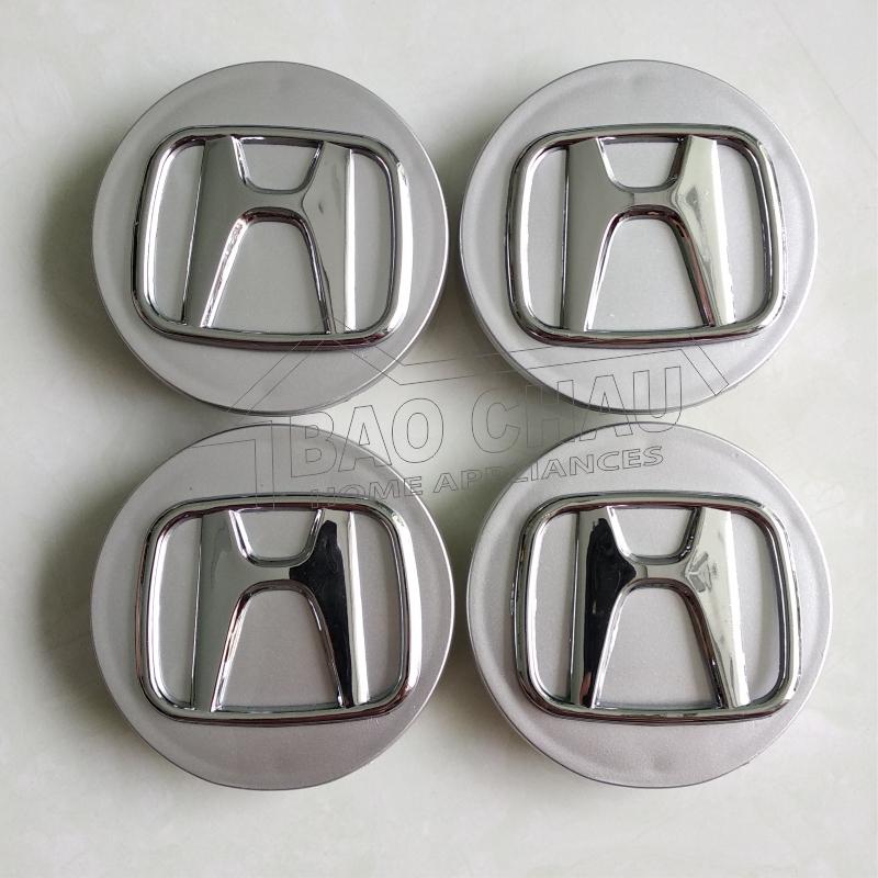 Bộ 4 cái logo chân gài chụp mâm bánh xe Ô tô dùng cho lazang xe Honda CIVIC, CRV, ACCORD, ODYSSEY