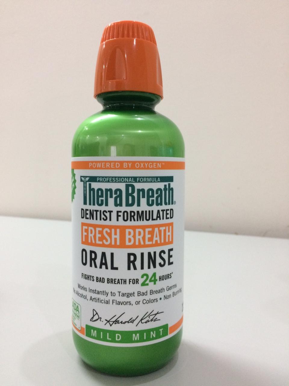 Nước súc miệng TheraBreath vị bạc hà loại 473ml