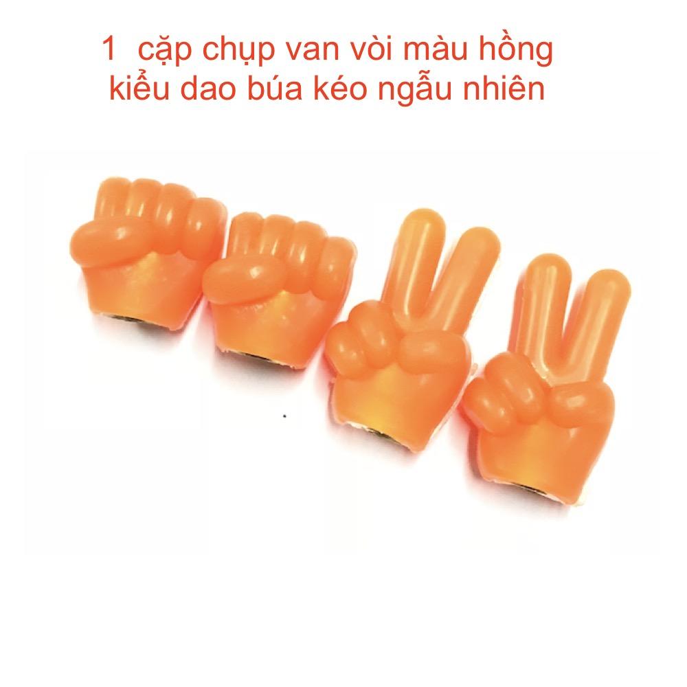 [HCM]Cặp chụp van vòi dao búa kéo dạ quang gắn xe máy Thanh Khang 006001009 (Cam)