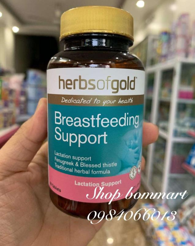 Viên uống kích lợi sữa breastfeeding herbs of gold úc nhập khẩu