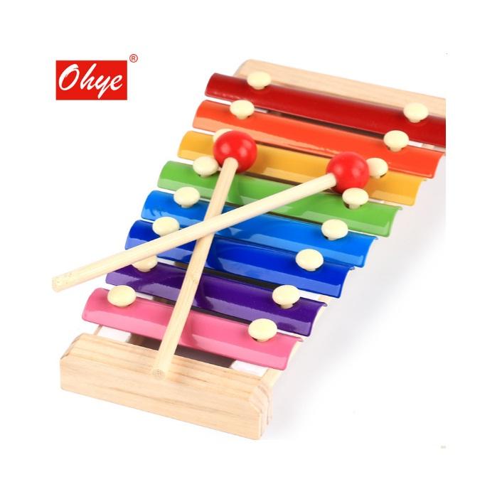 Bộ Nhạc Cụ Đàn Gỗ Kim Loại Sắc Màu Cho Bé