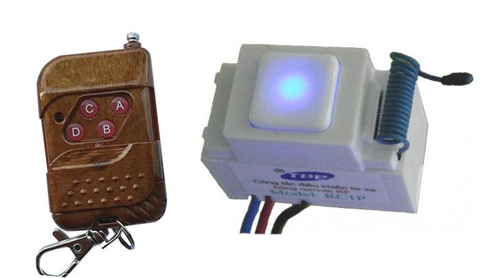 Combo 1 công tắc điều khiển từ xa bằng sóng radio RC1P+ 1 Remote RM04