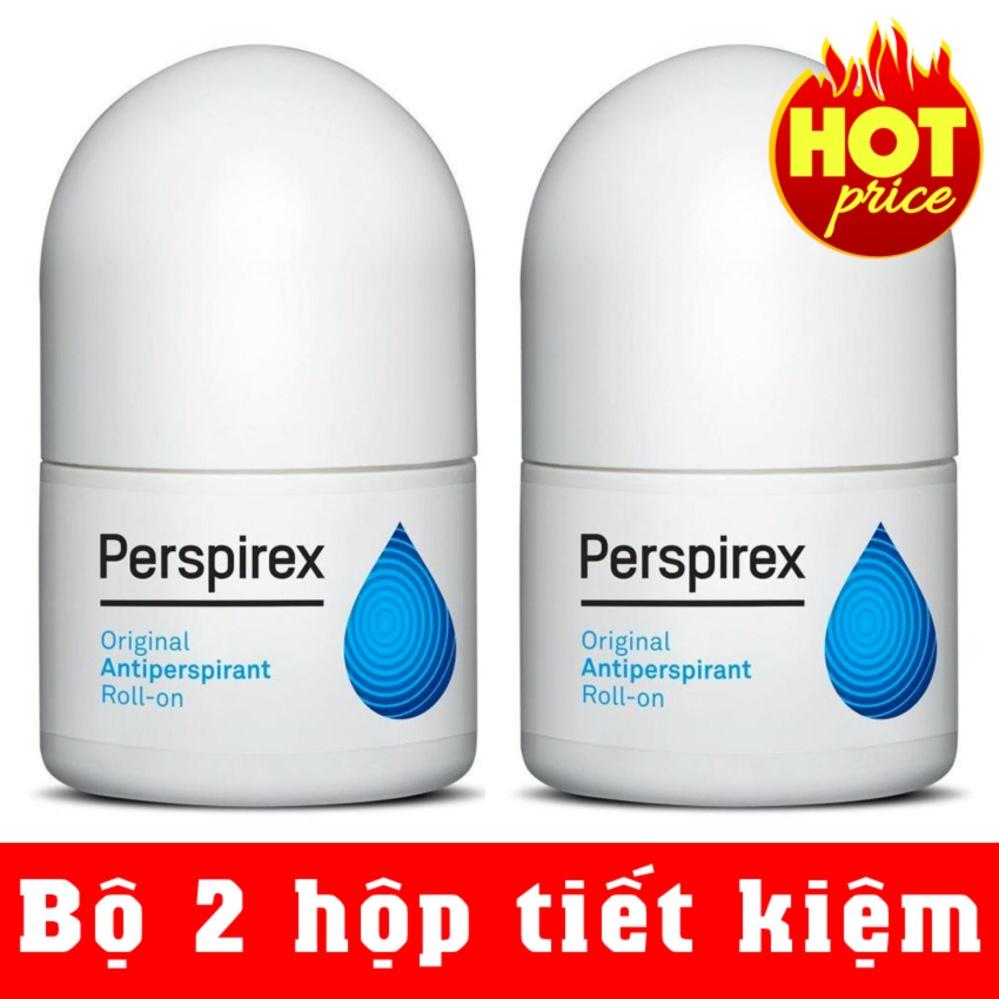 Bộ 2 lăn khử mùi cao cấp làm hết hôi nách và giảm tiết mồ hôi perspirex đan mạch