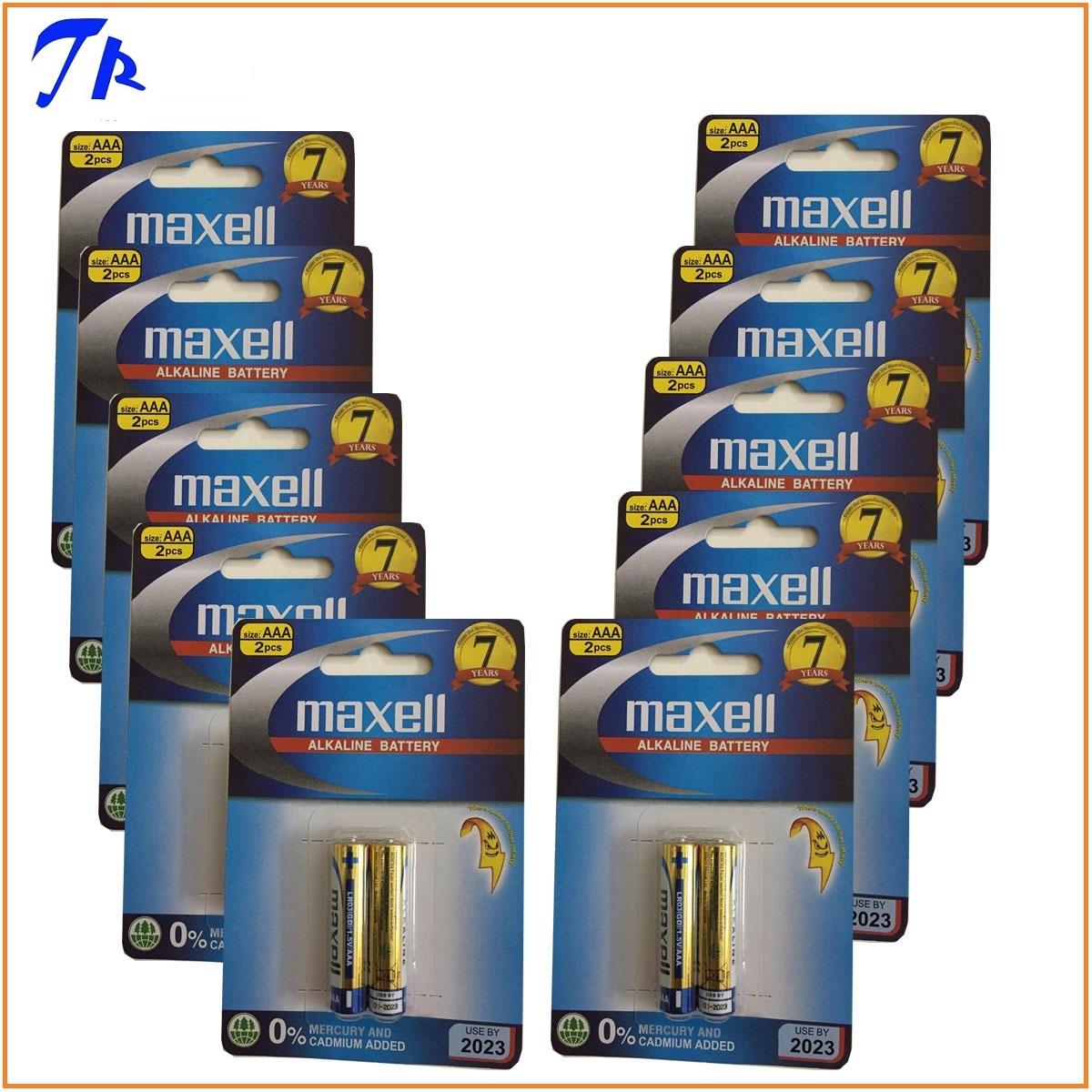 [HCM]10 vỉ Pin Maxell AA alkaline pin tiểu AA maxell ( vỉ 2 viên)