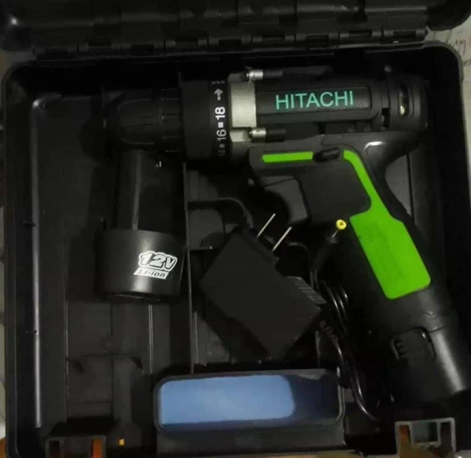 MÁY KHOAN PIN HITACHI 12V( kèm 2 pin)