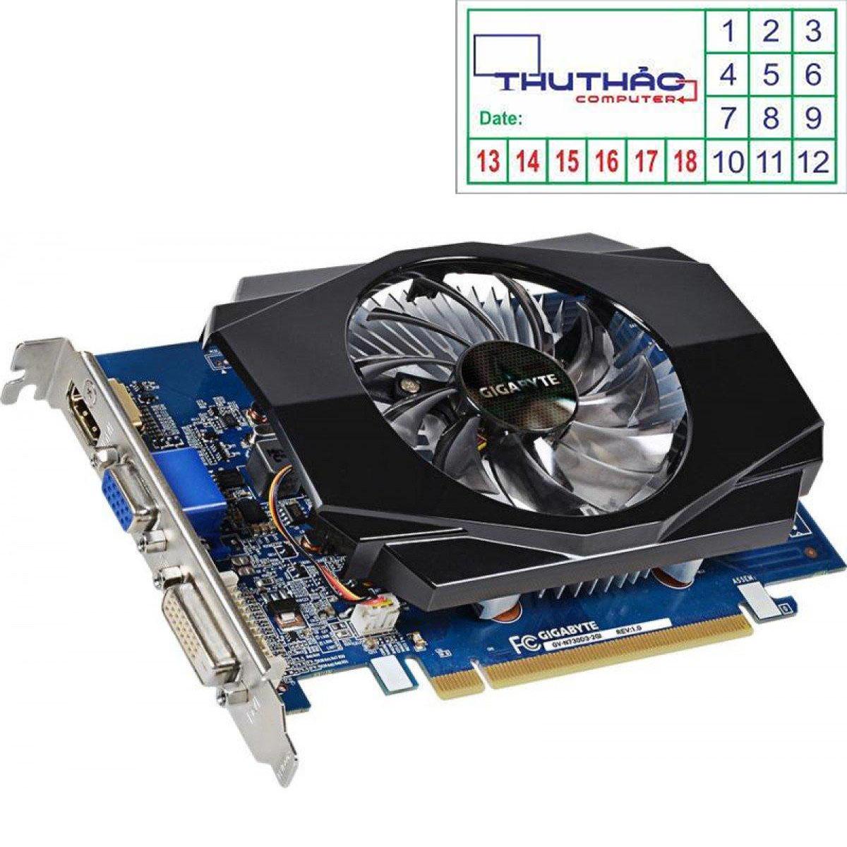 BÁO GIÁ Mua Card Màn Hình Cũ | Shopee Lazada Sendo Tiki mới nhất 76 CARD MÀN HÌNH VGA GIGA GT630 GV-N630/2GB/DDR3/128 bit