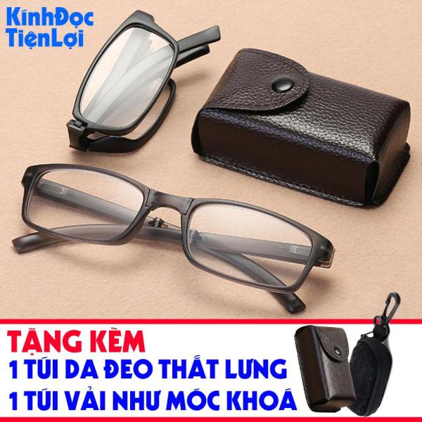 Giá bán Kính lão 2.0 độ Kính viễn gập xếp tiện lợi Kính đọc móc khóa