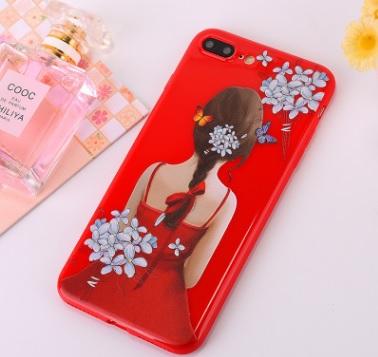 Ốp lưng OPPO F3 Lite A57 / Neo 9s A39 hình cô gái đỏ dễ thương thời trang ( Nhựa dẻo )