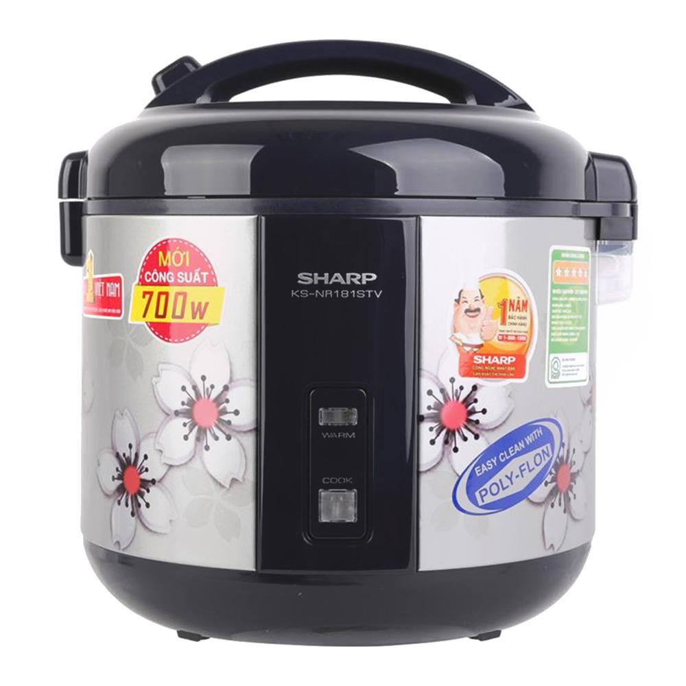 Nồi cơm điện nắp gài sharp ks-nr181stv 1.8 lít