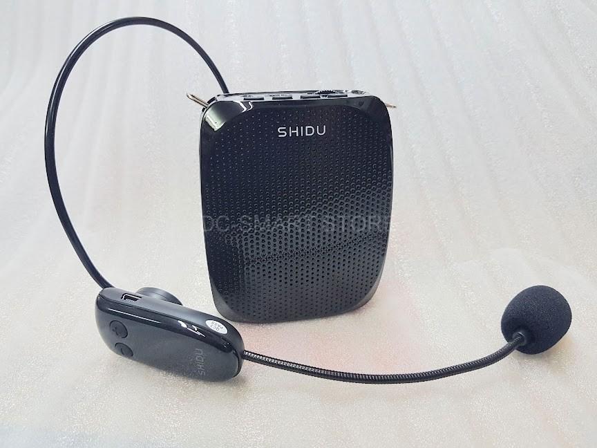Máy Trợ Giảng Loa Shidu SD-S30UHF Tặng kèm 2 micro không dây và có dây 10w công suất thực cho phòng rộng và chống rú tốt