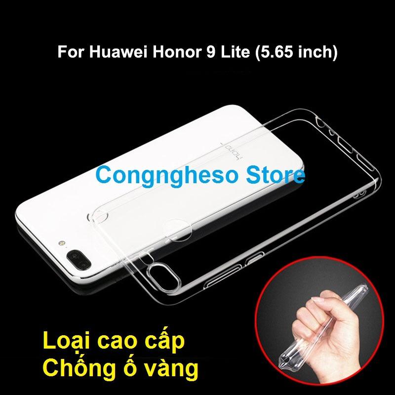 Ốp lưng Silicon trong suốt cho Honor 9 Lite