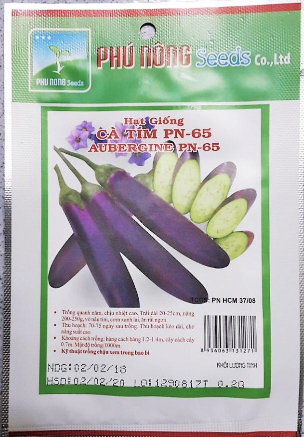 [HCM] Hạt Giống Cà tím Dài PN-65 - 0.2g