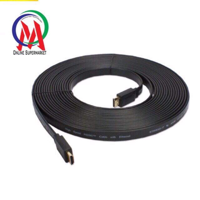 Cáp hdmi dẹp 10m full hd