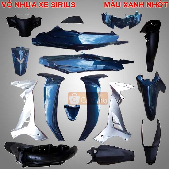 [HCM]Dàn áo xe máy Yamaha Sirius- nhựa TRẮNGcao cấp màu XANH NHỚT
