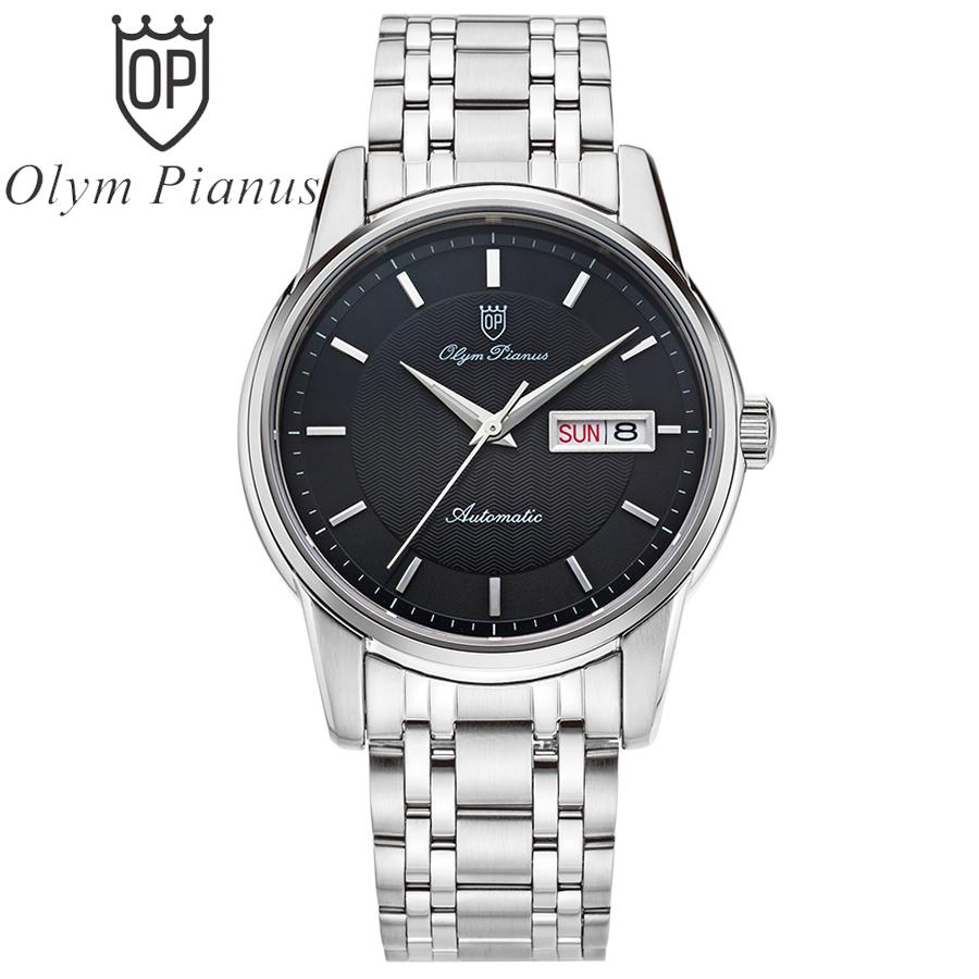 Đồng hồ nam mặt kính sapphire olym pianus op990-16ams đen