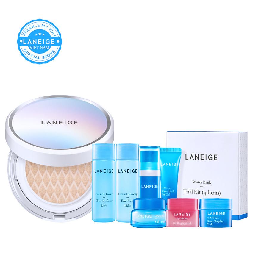 Bộ trang điểm và dưỡng ẩm đầy sức sống Laneige BB Cushion Whitening 15g
