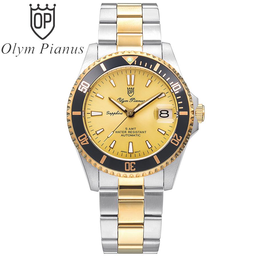 Đồng hồ nam mặt kính sapphire Olym Pianus OP89983AMSK vàng