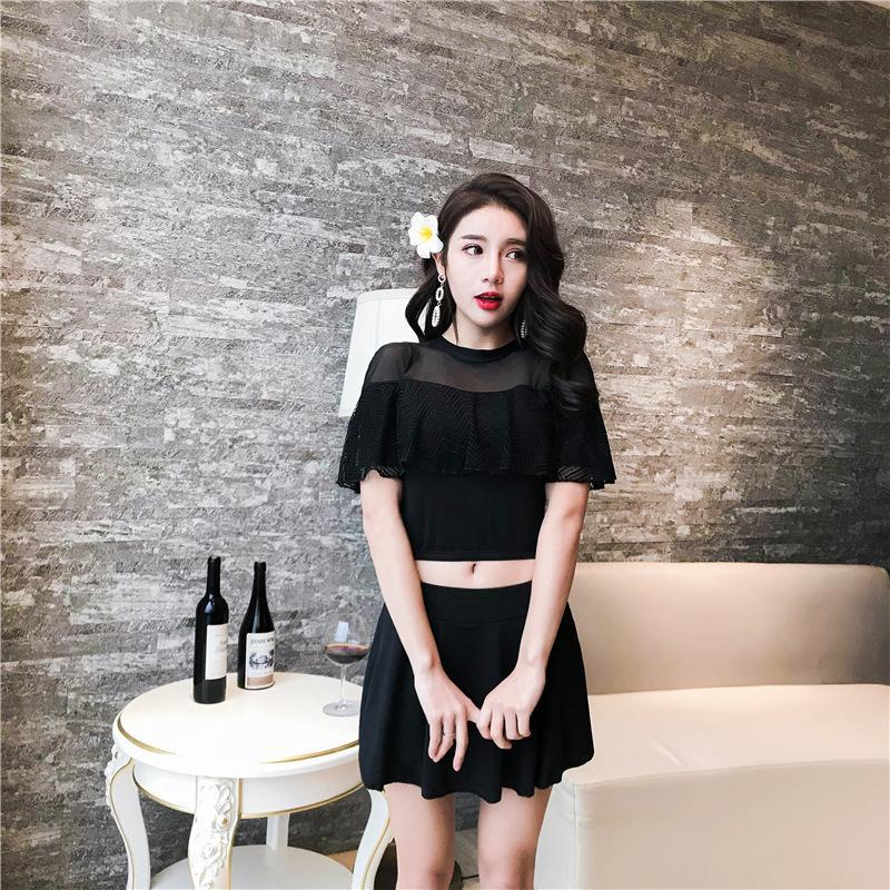 Nơi bán Bộ Bikini áo VÀ chân váy xoè 8094