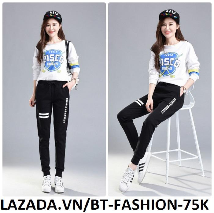 Quần Dài Nữ Thun Phom Rộng Jogger Thể Thao Thời Trang Hàn Quốc - BT Fashion (JO02-ADVANCE)