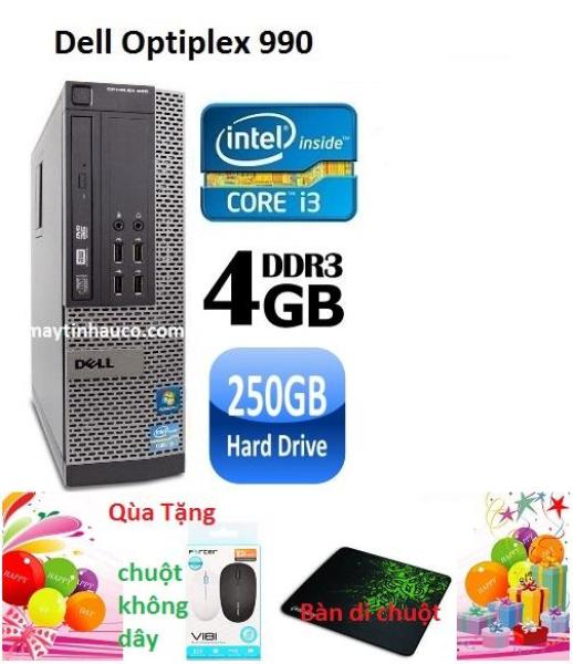 Đồng Bộ Dell Optiplex 990 ( Core i3 2100 / 4G / 250G )- Tặng Chuột không dây chính hãng , bàn di chuột , Bảo hành 24 tháng