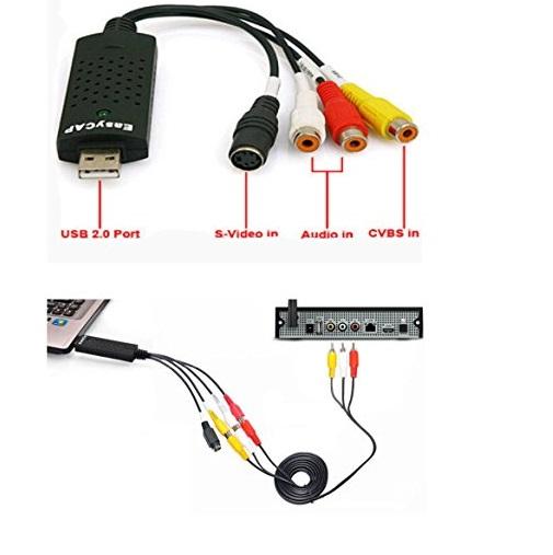 Dây cáp Easycap USB 2.0 Ghi chương trình TV-VCD-DVD-Camera (Đen) x.jpg