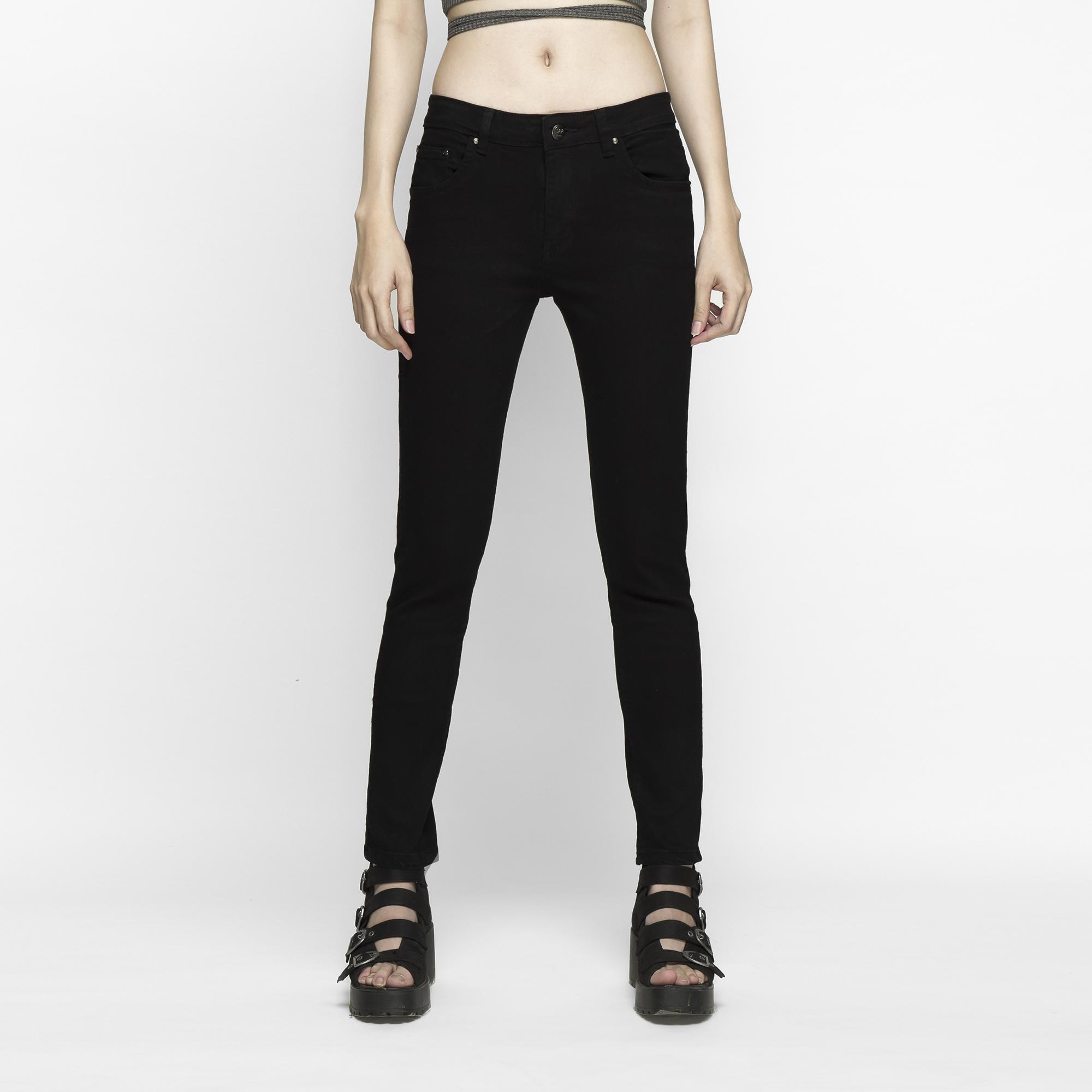 Quần Jean Nữ Đen Dáng Skinny Cao Cấp  _ Jean Dày Co giãn tốt.