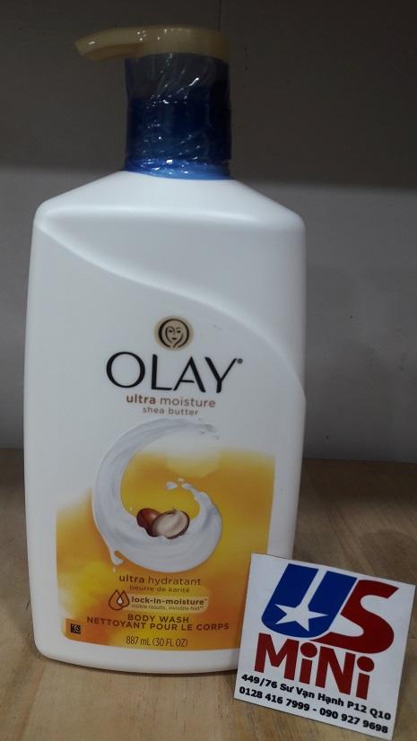 Sữa tắm giữ ẩm, dưỡng trắng da olay ultra moisture của mỹ