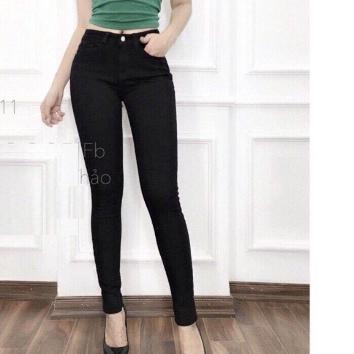 Quần Jean Nữ LN 10 L3 ĐEN TRƠN NỮ (Có Size Đại) Thời Trang Nữ Tính - Hàng Chuẩn Hình