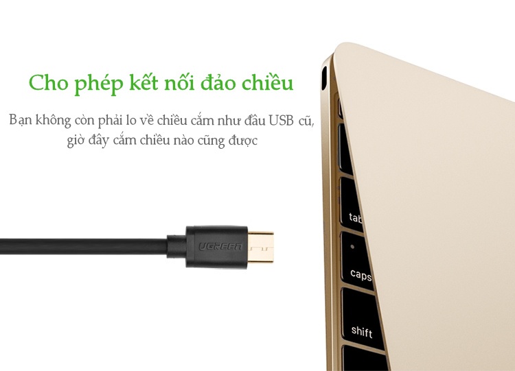 Cáp sạc và truyền dữ liệu hỗ trợ cổng USB 2.0 sang USB Type C độ dài từ 0.25-3m UGREEN US141 - Hãng phân phối chính thức Cáp sạc và truyền dữ liệu hỗ trợ cổng USB 2.0 sang USB Type C độ dài từ 0.25-3m UGREEN US141 - Hãng phân phối chính thức