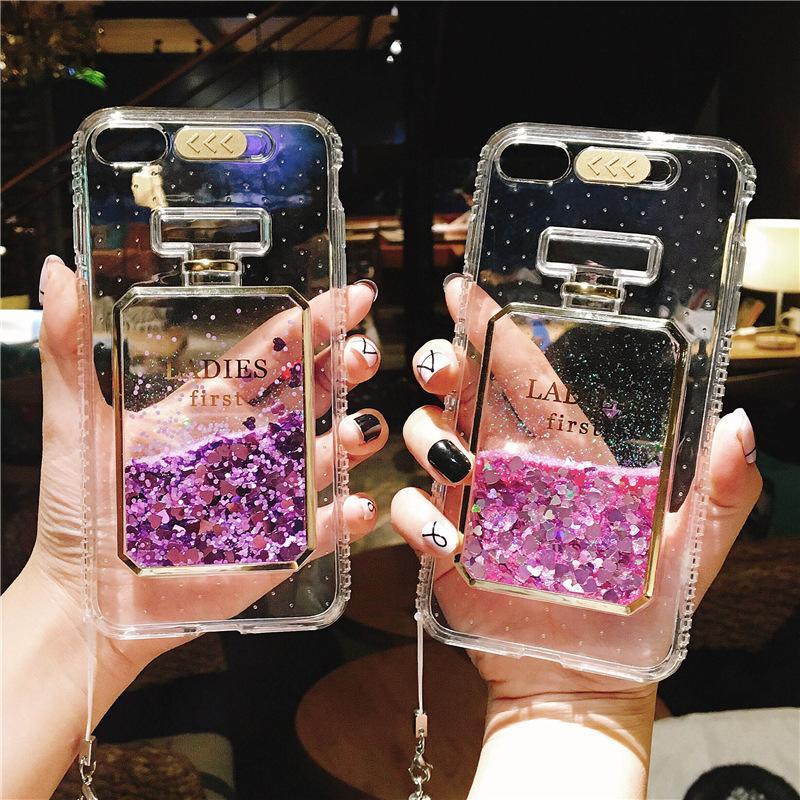 Giá Ốp Lưng Dẻo Nhũ Chảy Nước Hoa - Iphone 6, 6plus, 7, 7plus, 8, 8plus, X