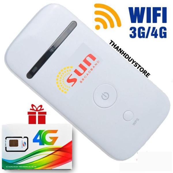 Bộ phát WiFi từ sim 3G 4G SUN ZTE MF65 TẶNG SIM 4G DATA RUNG LƯỢNG LỚN BẢN SUN MỚI NHẤT 2018