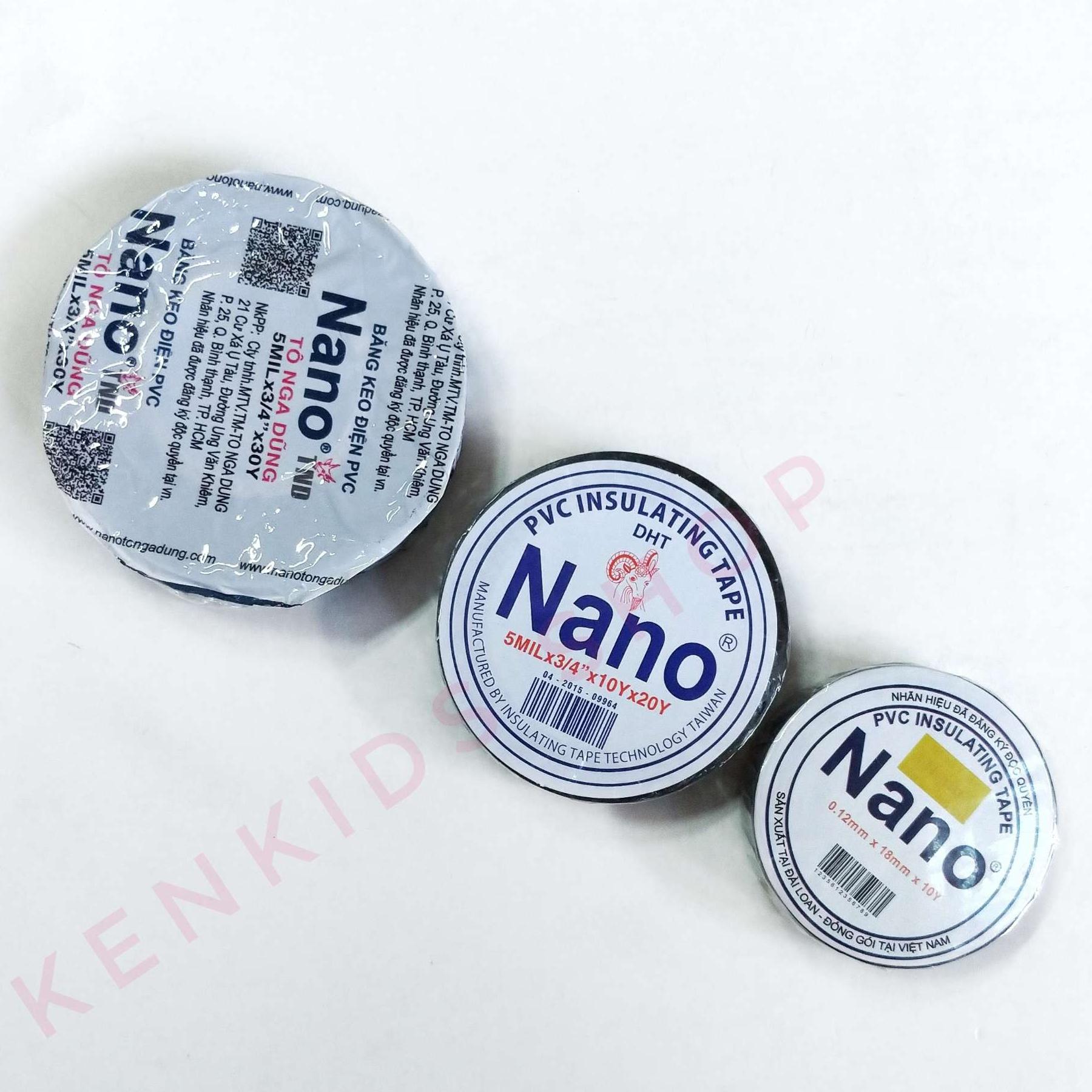 Băng keo điện nano đen 10 cuộn Lớn