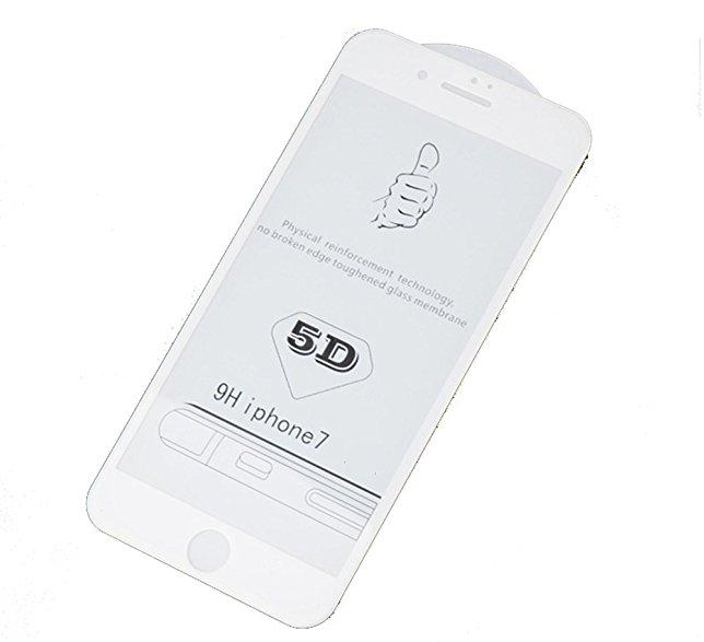 Kính cường lực full màn 5d cho iphone 7 trắng