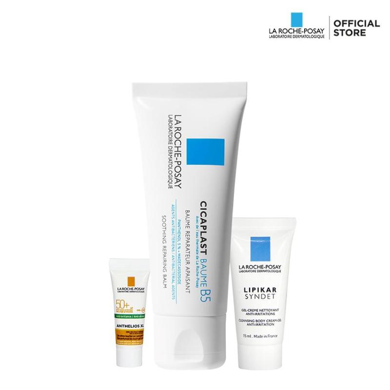 Bộ sản phẩm làm dịu, giảm kích ứng và phục hồi dành cho da nhạy cảm và da em bé La Roche Posay Cicaplast Baume B5 40Ml