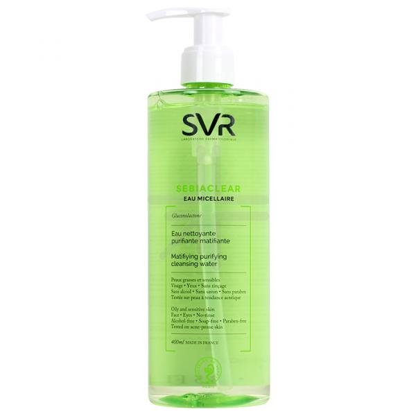 Svr sebiaclear eau micellaire nước tẩy trang loại bỏ dầu cho da mụn 400ml
