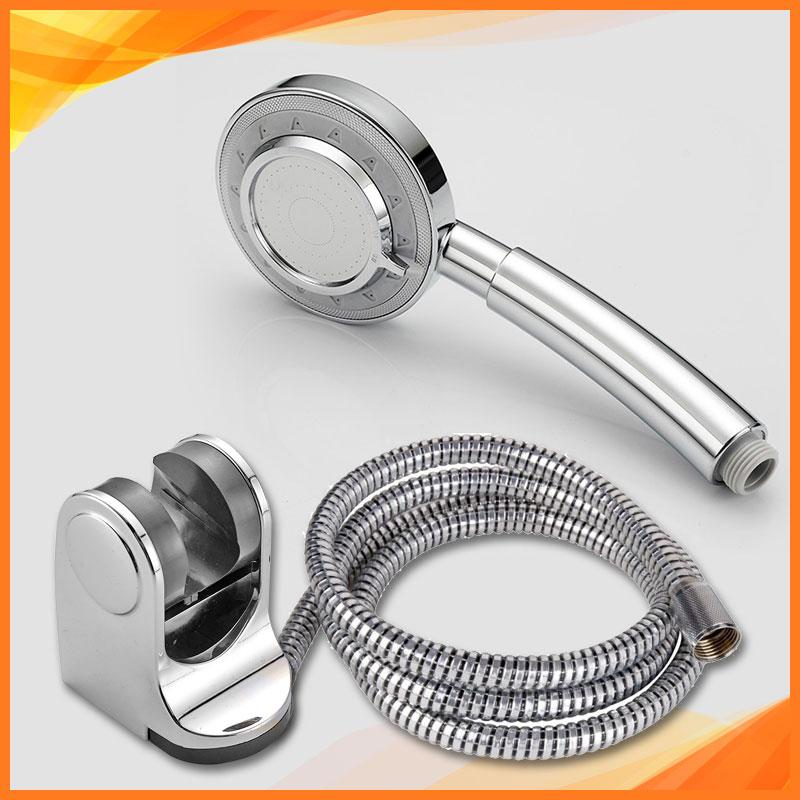 Bộ vòi tắm hoa sen tăng áp 3 chế độ nước kèm dây sen inox và cài sen 5 chế độ 9192