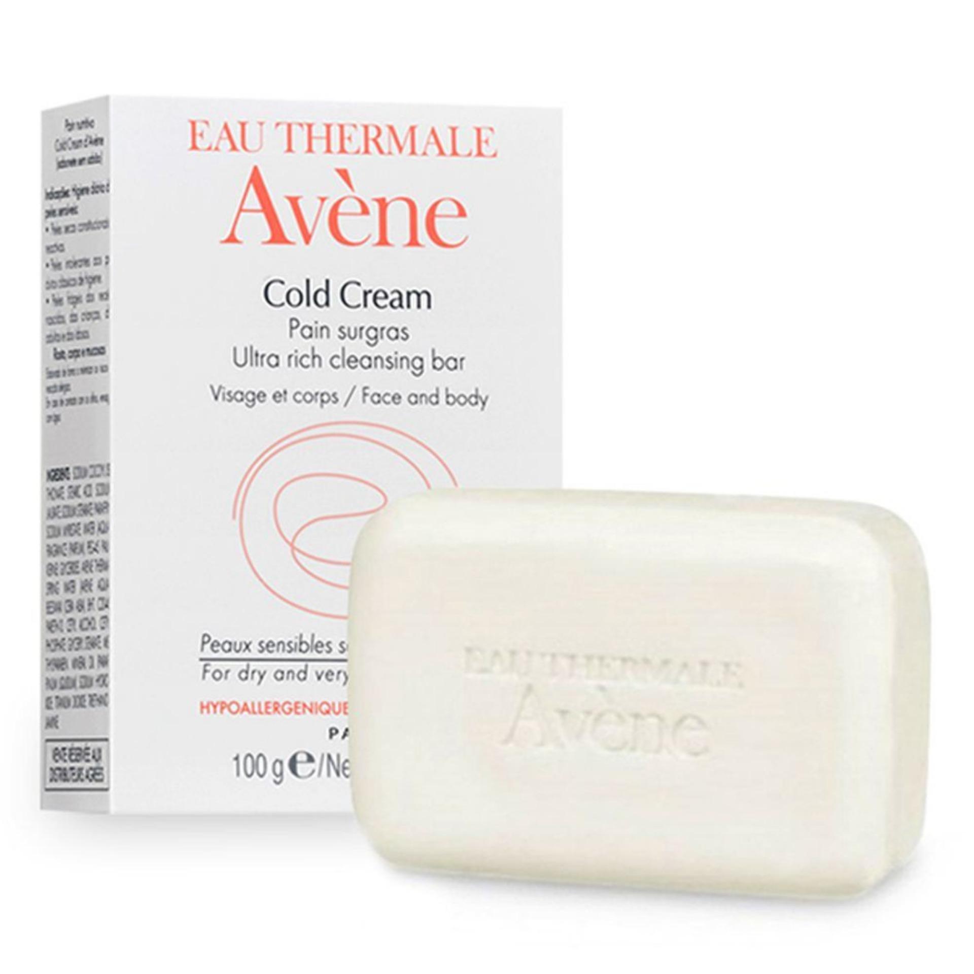 Thanh kem rửa mặt và tắm cho da khô - Cold Cream Ultra rich Soapfree Cleansing Bar - Avène
