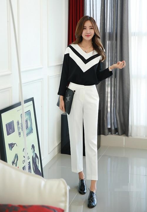 Quần Tây Vải Màu Trắng Cao Cấp