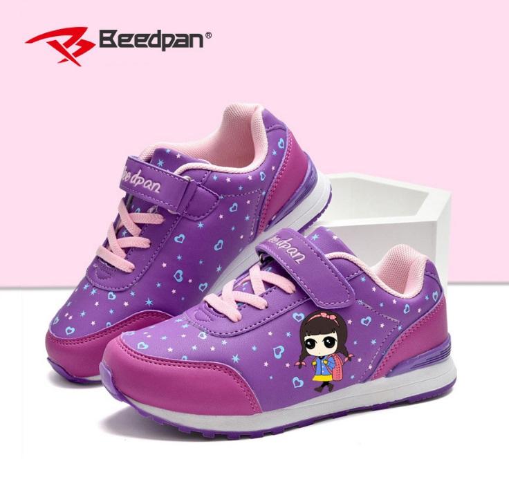 Giày thể thao Hồng Kông cho bé gái đế chống trượt, thoáng khí ( mầu tím )