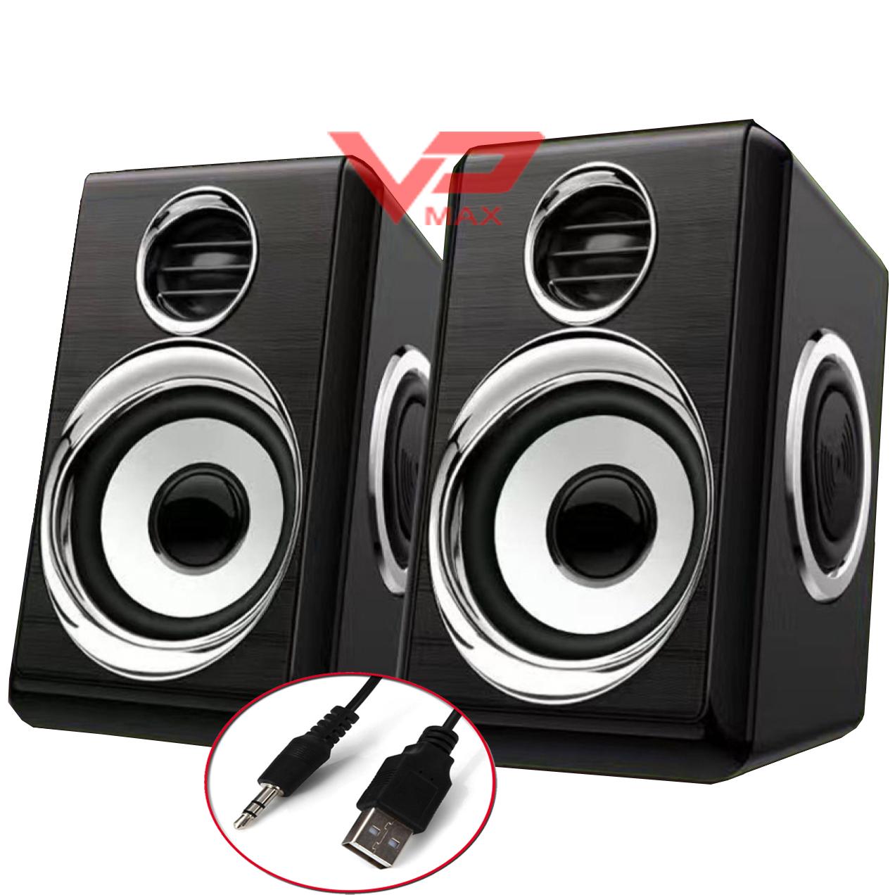 Loa vỏ gỗ WellSound W668 nhỏ gọn dùng cho laptop, máy tính - vpmax