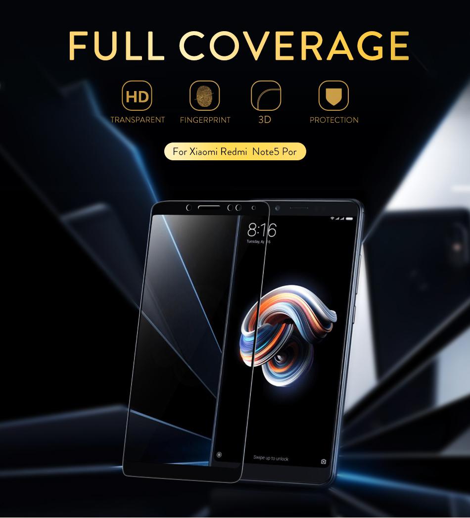 Miếng dán cường lực full màn hình cho Xiaomi Redmi Note 5 Pro