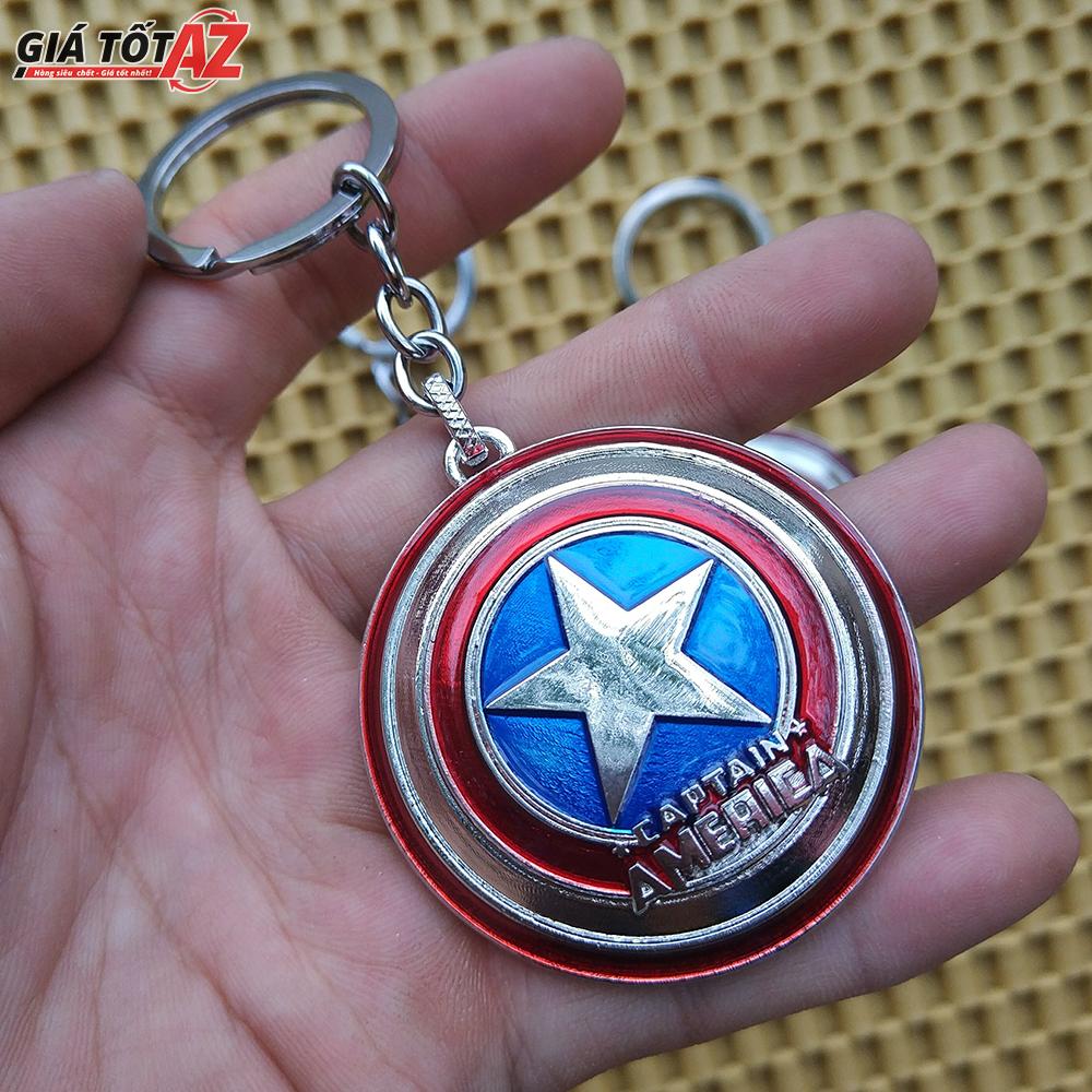 Móc treo chìa khóa Mẫu Marvel Captain America 3D cực đẹp