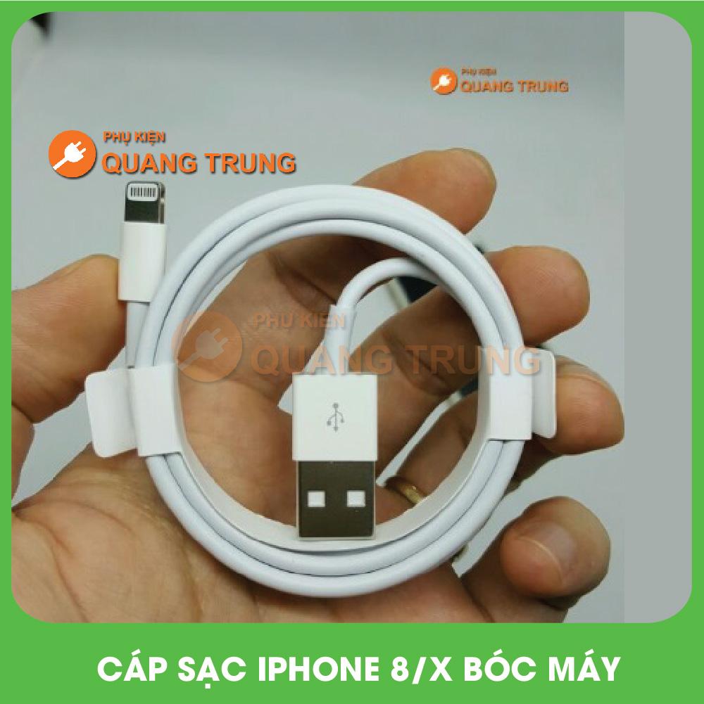 Cáp sạc iphone 8/x bóc máy