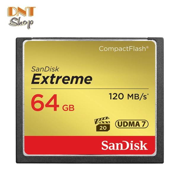 [HCM]Thẻ Nhớ CF (CompactFlash) SanDisk Extreme 64GB 800X~120MB/s (SDCFXS-064G-A46)