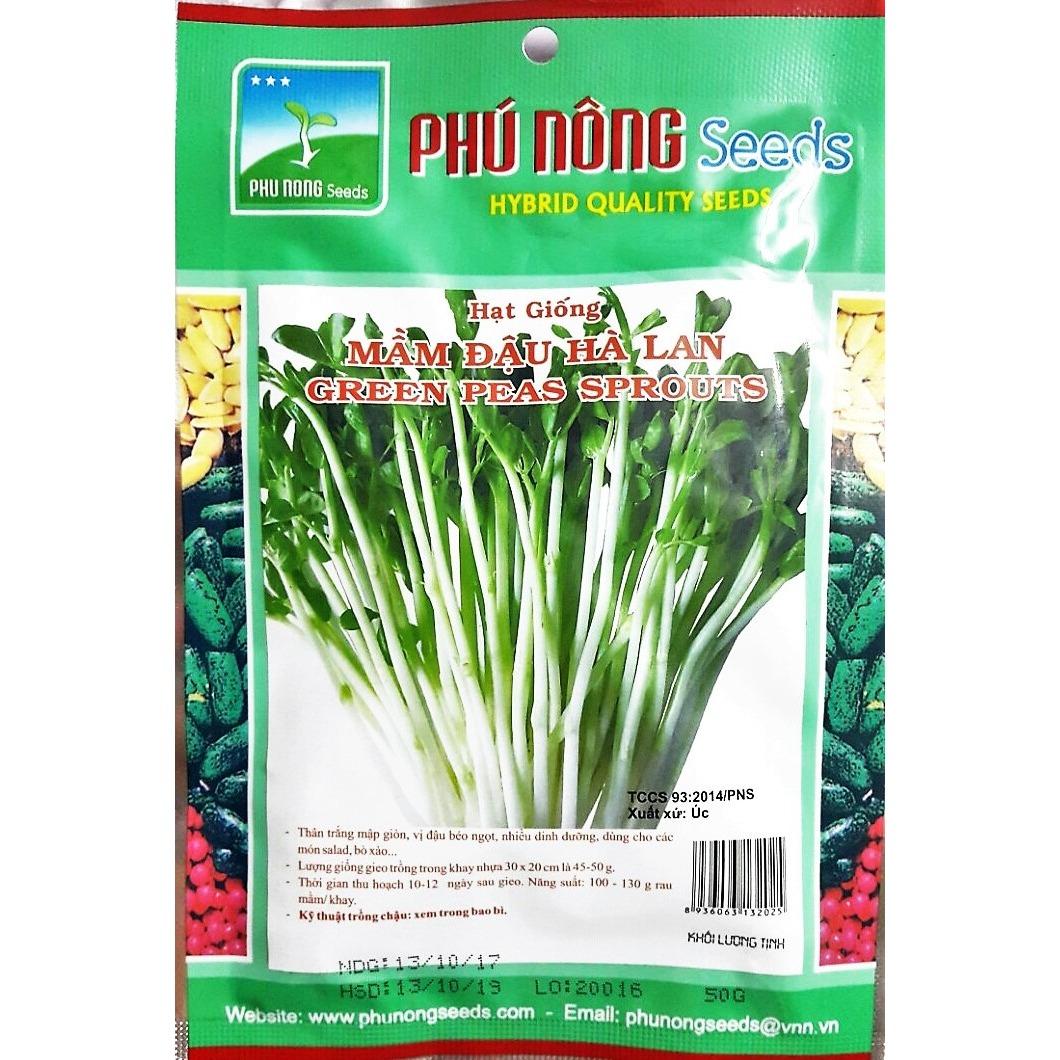 [HCM]Hạt giống Mầm Đậu Hà Lan  PN -50 gram/gói